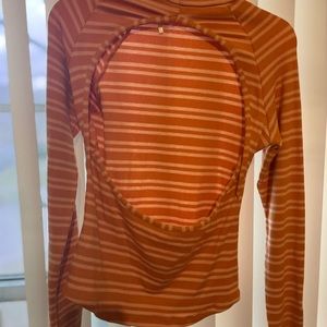 Free People Bohemian Style Fitted Top- Open Back